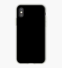 Solides Schwarz Akzent Dekor iPhone-Hülle & Cover