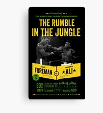 Ali gegen Foreman Rumble im Dschungel Leinwanddruck