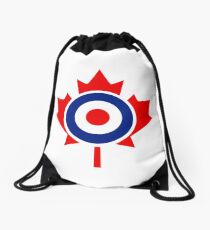 Canadian Maple Leaf Roundel Drawstring Bag