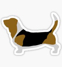 Basset Hound (Tricolour) Sticker