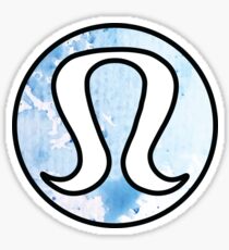 Pegatina lululemon Etiqueta engomada del teñido anudado