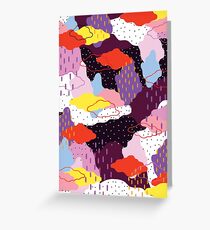 Purple Winter Greeting Card