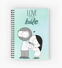 Love At First Bite Spiral Notebook
