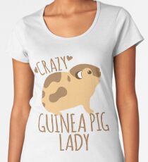 Crazy Guinea Pig Lady Women's Premium T-Shirt