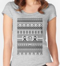 Super Mario Sweater Women's Fitted Scoop T-Shirt