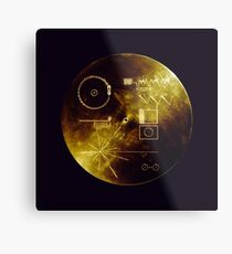 Voyager Golden Record Metal Print