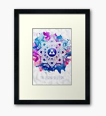 Lámina enmarcada La leyenda de un Zelda Mandala