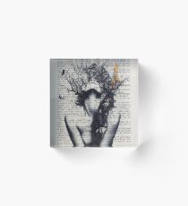 fire and wisdom (limited print) Acrylic Block