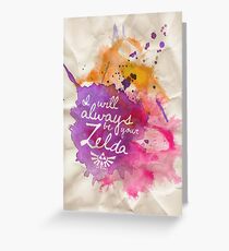Tarjeta de felicitación Siempre seré tu Zelda