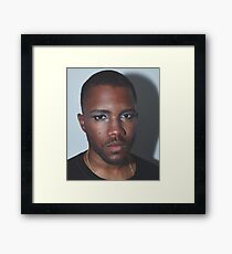 Frank Ocean Makeup Glitter Framed Print
