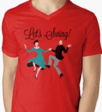 Let's Swing! Men's V-Neck T-Shirt