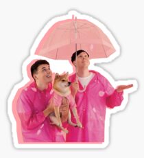 Dan and Phil with doggo Sticker