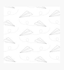 Grey & White Airplanes Photographic Print