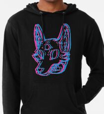 3D-Weltraumkojote Leichter Hoodie