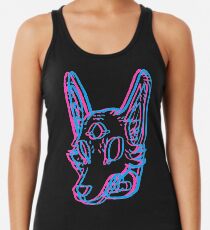 3D Space Coyote Racerback Tank Top