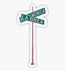 santa monica and la brea Sticker