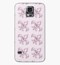 Fleur de Lis royal pink pattern Case/Skin for Samsung Galaxy