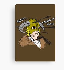 Arrow To The Knee Canvas Print