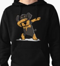 Dabbing Rottweiler Funny Pullover Hoodie
