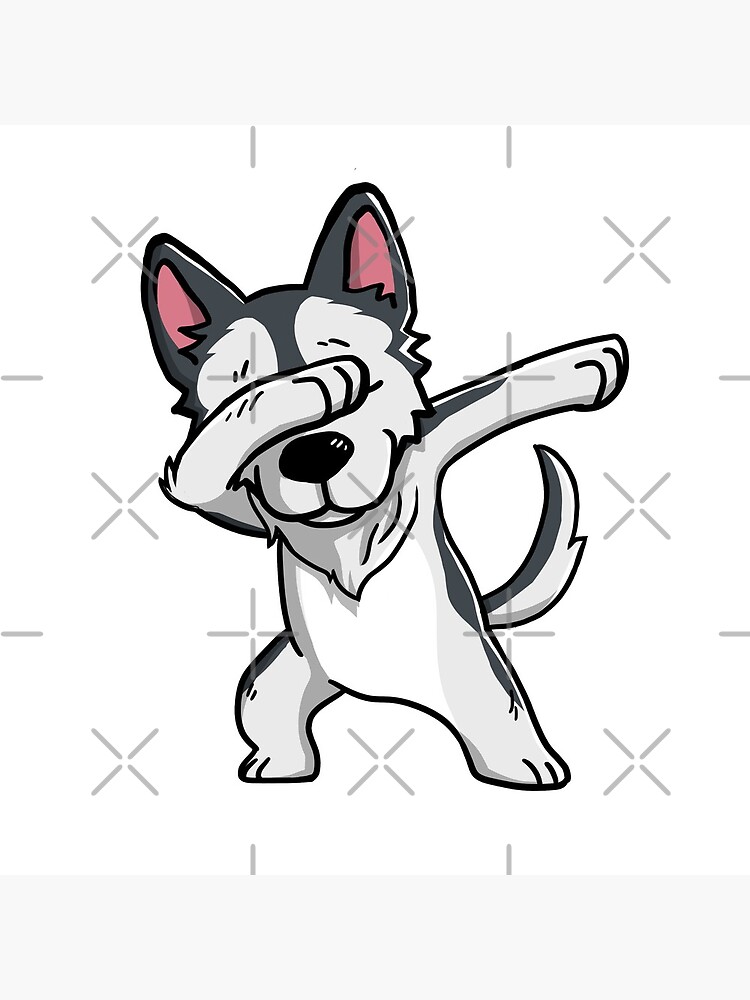 Dabbing Husky Funny by ilovepaws