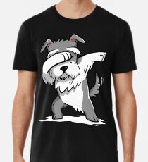 Dabbing Schnauzer Funny Men's Premium T-Shirt