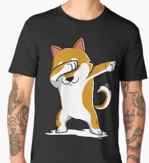 Dabbing Shiba Inu Funny Men's Premium T-Shirt