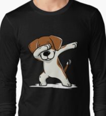 Dabbing Beagle Funny Long Sleeve T-Shirt