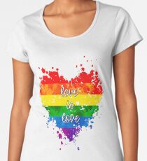 Liebe ist Liebe Premium Rundhals-Shirt