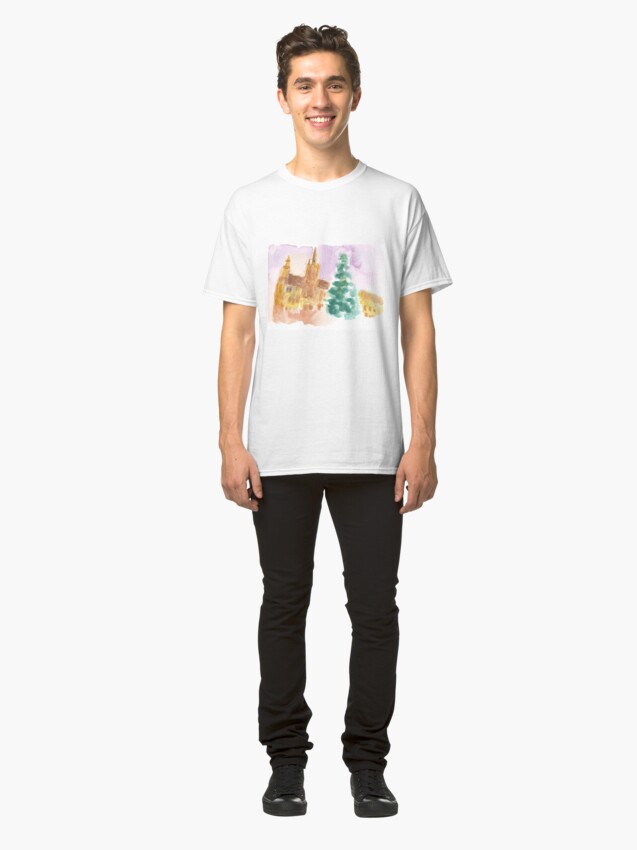 Alternate view of Grand Place at Christmas Classic T-Shirt