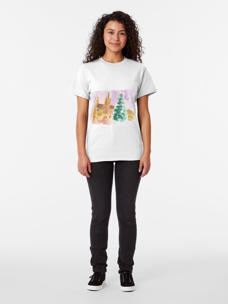 Alternate view of Grand Place at Christmas Classic T-Shirt