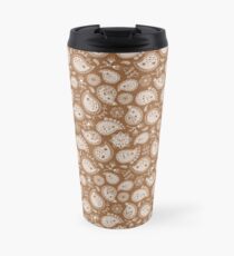 Hedgehog Paisley_Moka Travel Mug