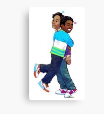 troy and abed in the morning Canvas Print