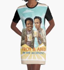 troy and abed in the morning Graphic T-Shirt Dress