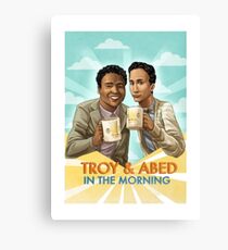 troy and abed in the morning Canvas Print