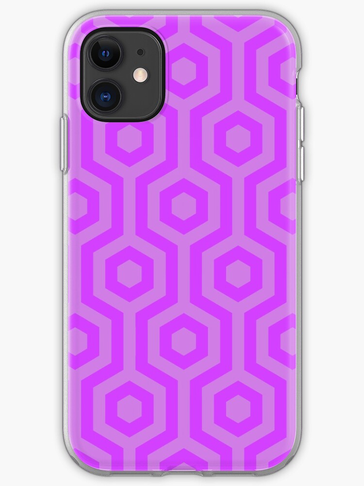 Violet Purple Hexagonal Geometric Pattern Coordinated Decor And