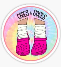 Crocs and Socks: Tie-Dye Sticker