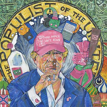 Artwork thumbnail, Hello Sh*tty Trump Painting - 2017 by gwennpaints