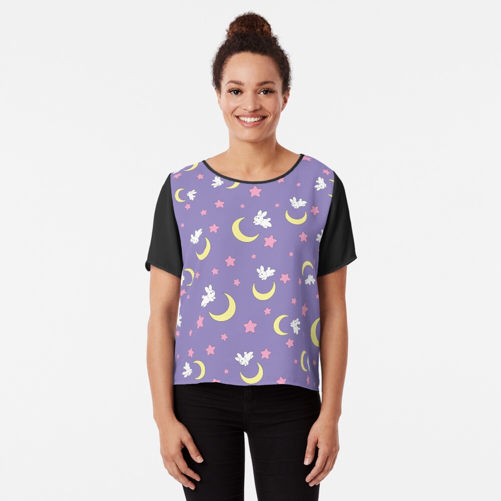 Rabbit of the Moon Chiffon Top