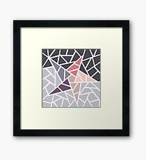 Contemporary Mosaic Star Design Framed Print