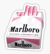 ** Pink Marlboro Cigarettes ** Sticker
