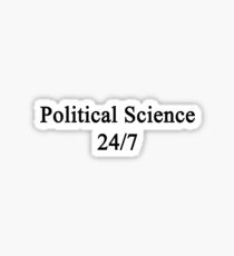 Political Science 24/7 Sticker