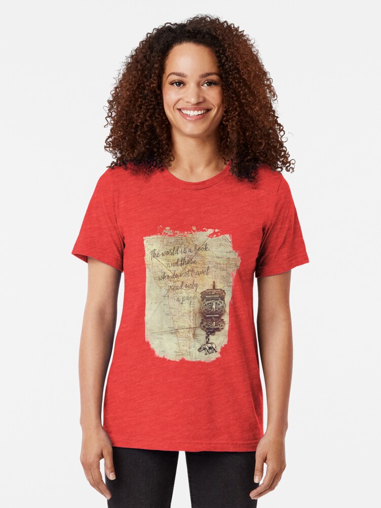 Alternate view of Dreaming of India Tri-blend T-Shirt