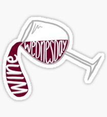 Wine Wednesday Sticker
