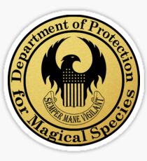 Department of Protection for Magical Species (FULL) Sticker
