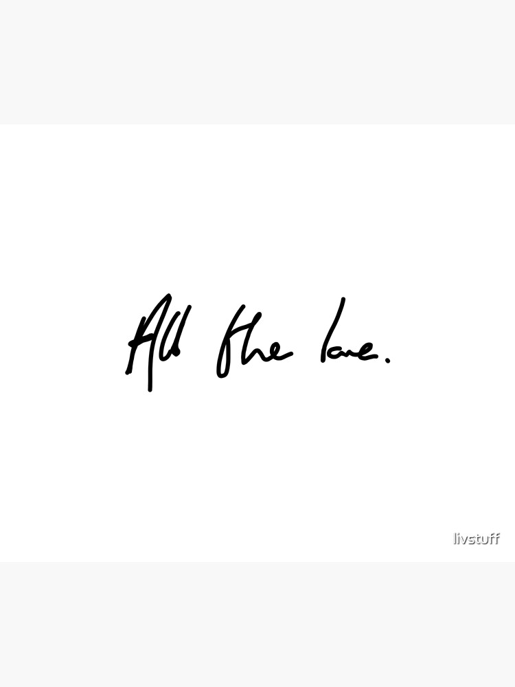 All the Love H Styles Handwriting Design by livstuff