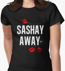Sashay Away black Women's Fitted T-Shirt