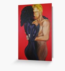 My Black Magic Woman - Interracial Lovers Series Greeting Card