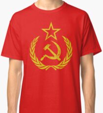 Communist Flag Hammer Sickle Vintage & Retro Classic T-Shirt