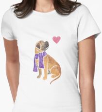 Watercolour Bullmastiff Women's Fitted T-Shirt