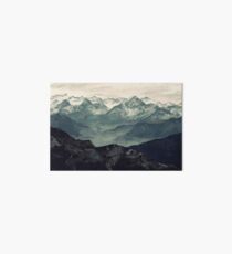 Mountain Fog Art Board Print